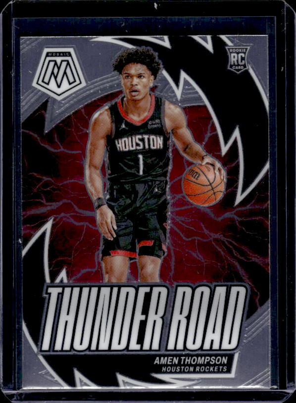 2023-24 Panini Mosaic #12 Amen Thompson Thunder Road