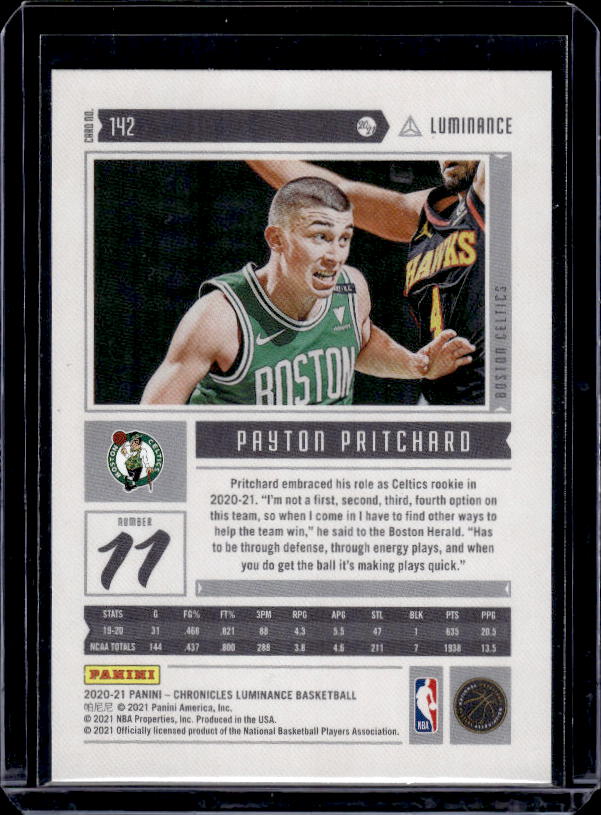 2020-21 Panini Chronicles #142 Payton Pritchard