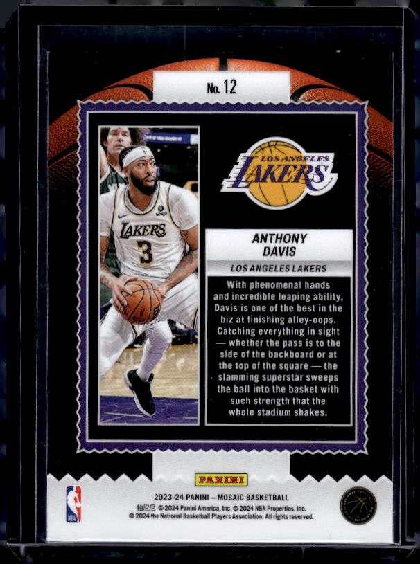 2023-24 Panini Mosaic #12 Anthony Davis Jam Masters