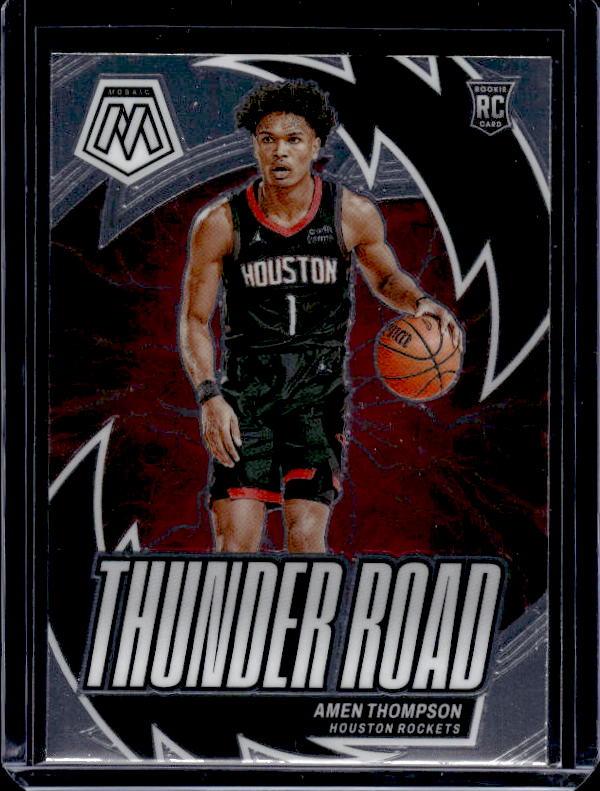 2023-24 Panini Mosaic #12 Amen Thompson Thunder Road