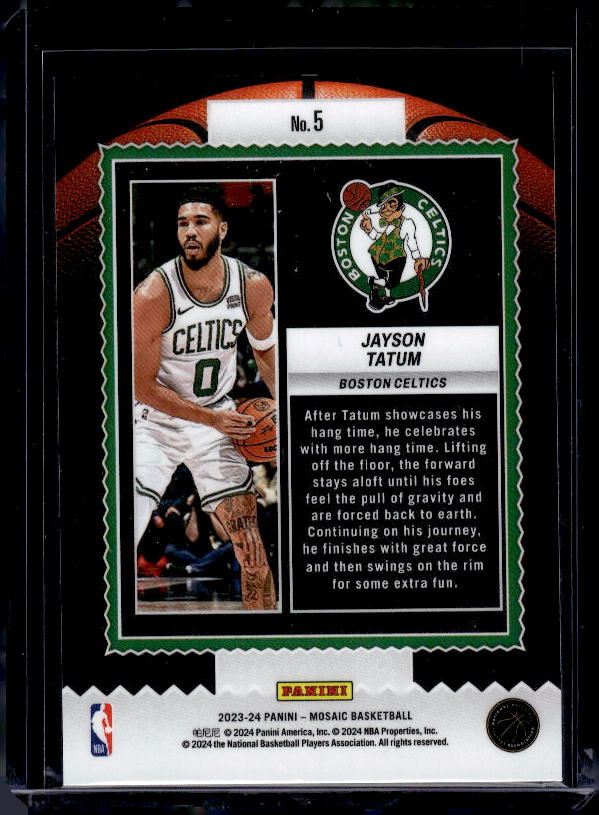 2023-24 Panini Mosaic #5 Jayson Tatum Jam Masters