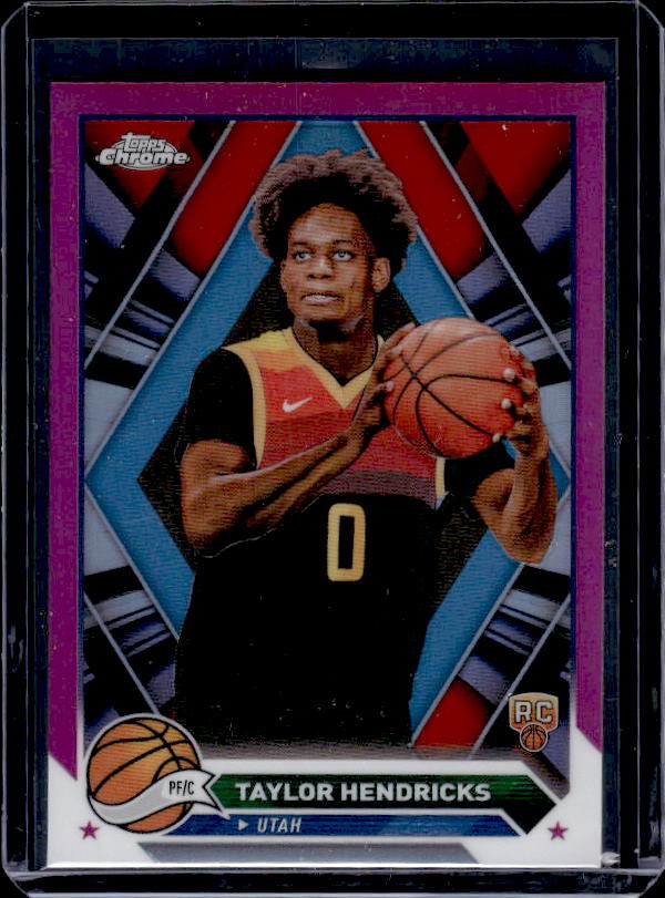 2023-24 Topps Chrome #147 Taylor Hendricks Magenta Refractors