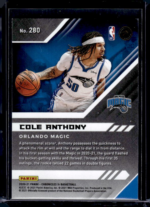 2020-21 Panini Chronicles #280 Cole Anthony