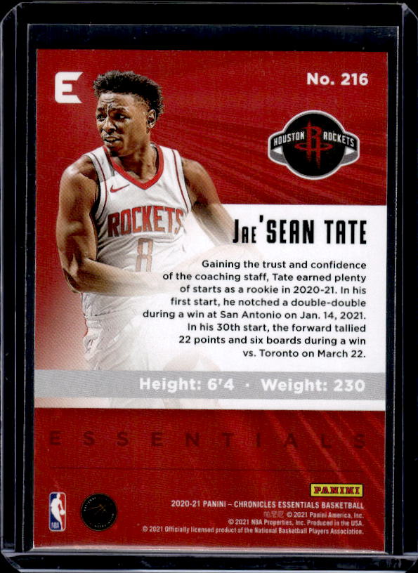 2020-21 Panini Chronicles #216 Jae'Sean Tate