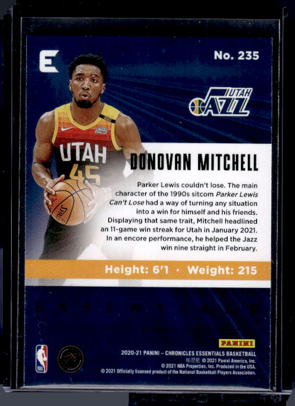 2020-21 Panini Chronicles #235 Donovan Mitchell Pink