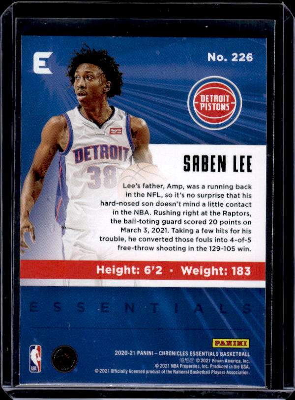 2020-21 Panini Chronicles #226 Saben Lee