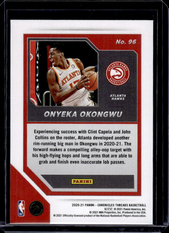 2020-21 Panini Chronicles #96 Onyeka Okongwu Pink