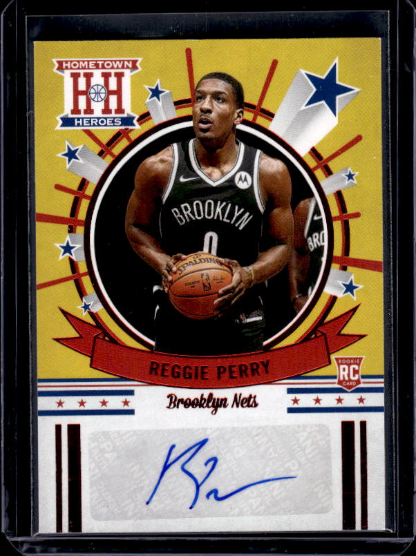 2020-21 Panini Chronicles #HH-RPE Reggie Perry HH Rookie Auto Red