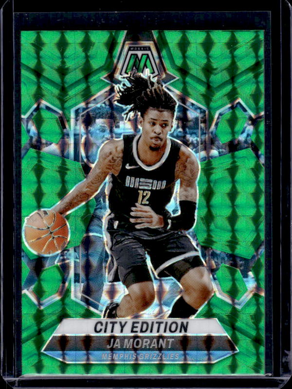 2023-24 Panini Mosaic #288 Ja Morant Green