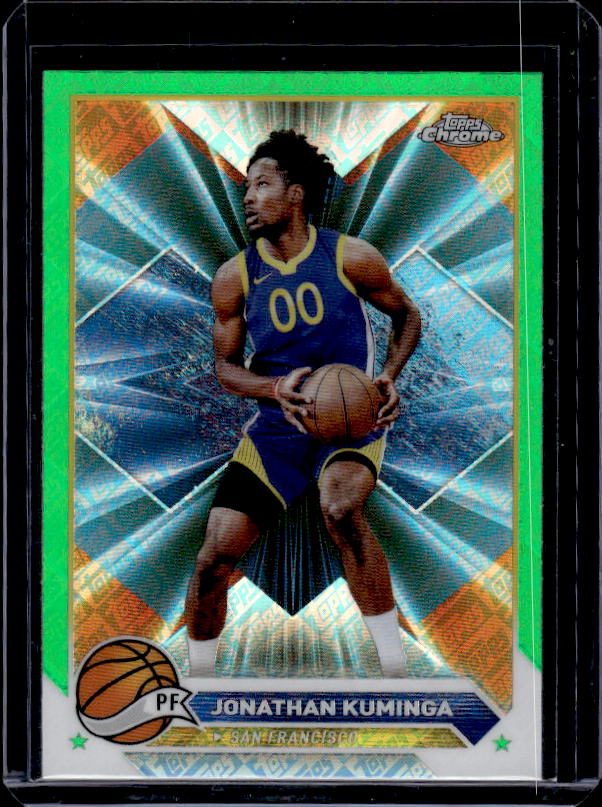 2023-24 Topps Chrome #122 Jonathan Kuminga Green Logo Refractors
