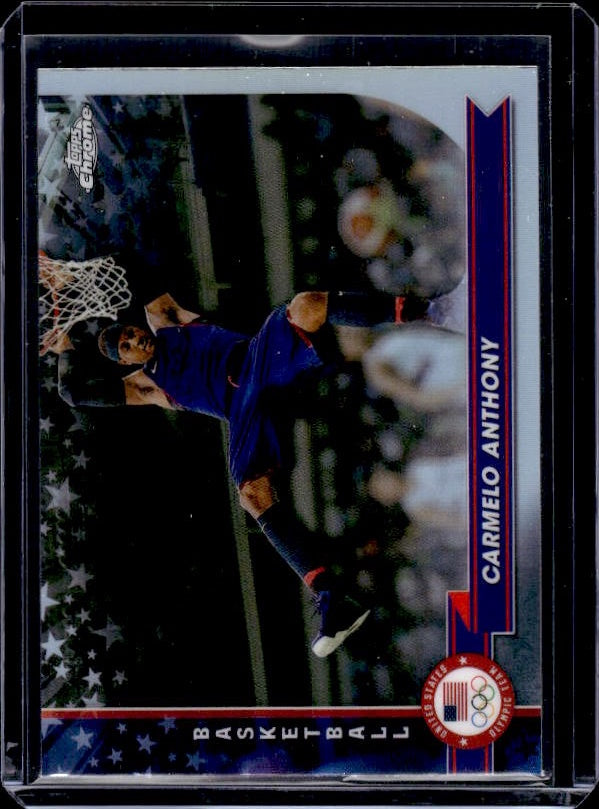 2024 Topps Chrome U.S. Olympics & Paralympic Hopefuls #151 Carmelo Anthony Holo