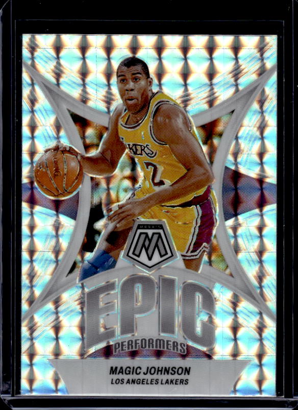 2023-24 Panini Mosaic #16 Magic Johnson Epic Performers Mosaic