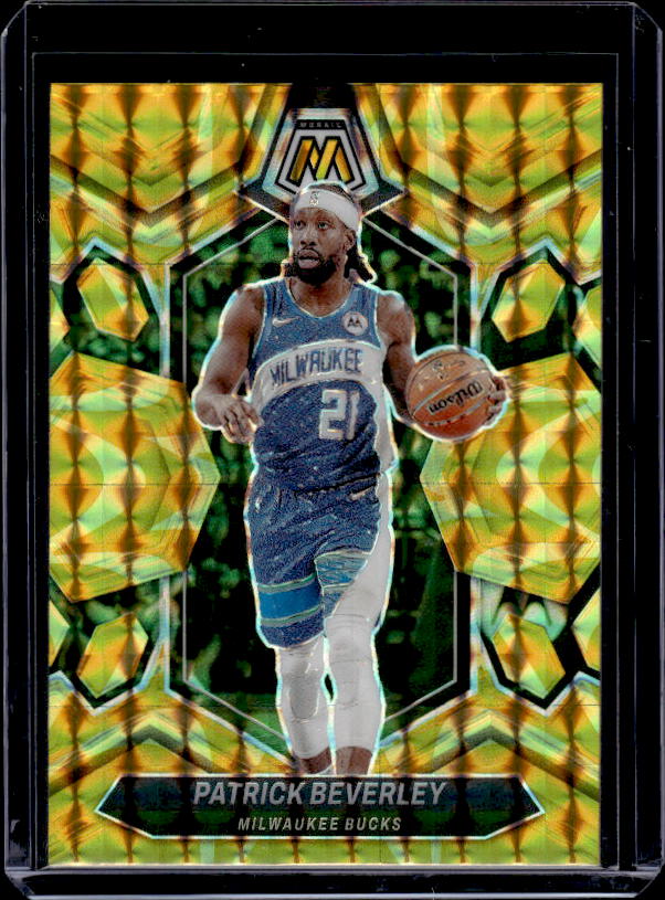 2023-24 Panini Mosaic #118 Patrick Beverley Reactive Yellow