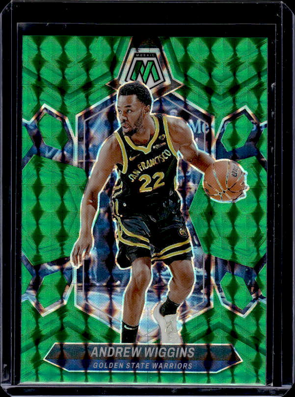 2023-24 Panini Mosaic #101 Andrew Wiggins Green