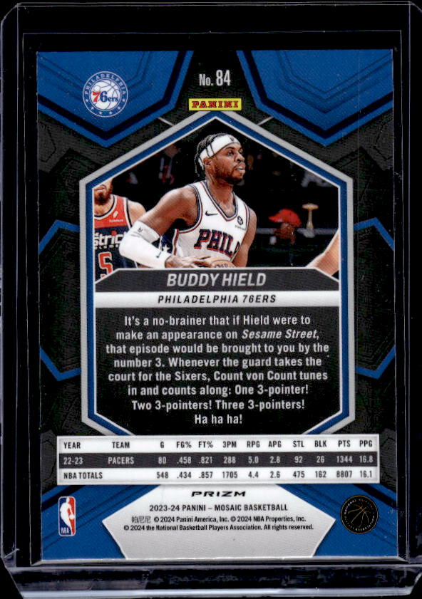 2023-24 Panini Mosaic #84 Buddy Hield Green