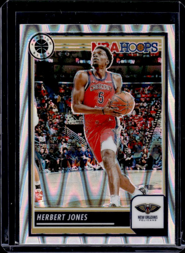 2023-24 Hoops Premium Stock #197 Herbert Jones Seismic Prizm