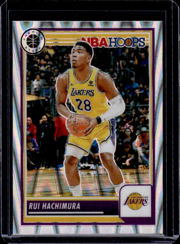 2023-24 Hoops Premium Stock #24 Rui Hachimura Seismic Prizm