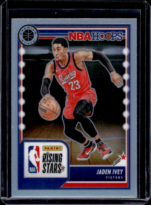 2023-24 Hoops Premium Stock #284 Jaden Ivey Silver Prizm
