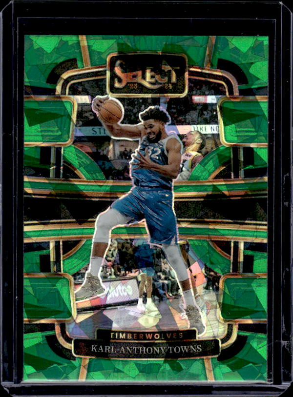 2023-24 Panini Select #5 Karl-Anthony Towns Green Ice Prizms