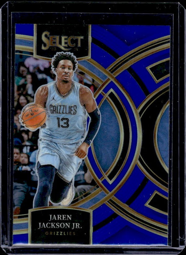 2023-24 Panini Select #171 Jaren Jackson Jr. Blue Prizms