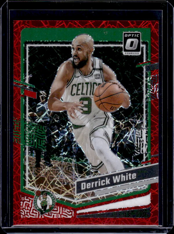 2023-24 Donruss Optic #10 Derrick White Red Velocity #/299