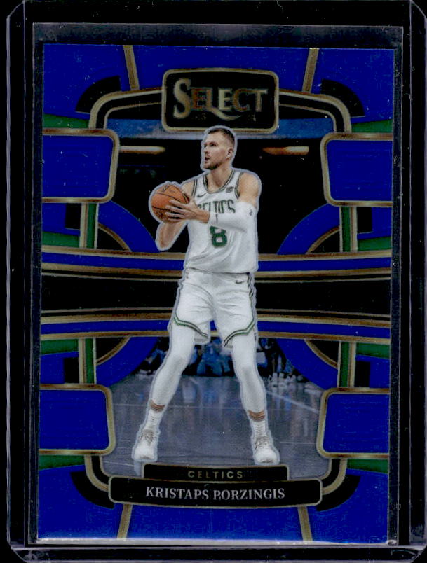 2023-24 Panini Select #62 Kristaps Porzingis Blue Prizms