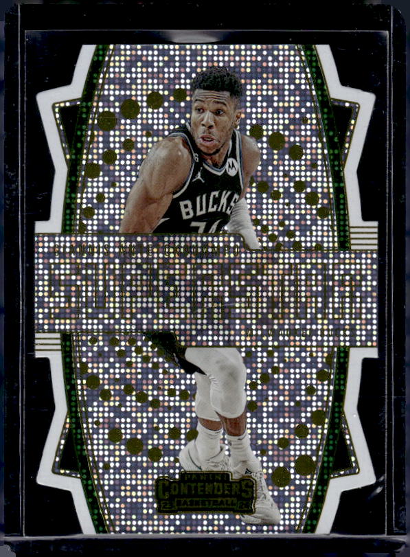 2023-24 Panini Contenders #5 Giannis Antetokounmpo Superstar Die-Cuts