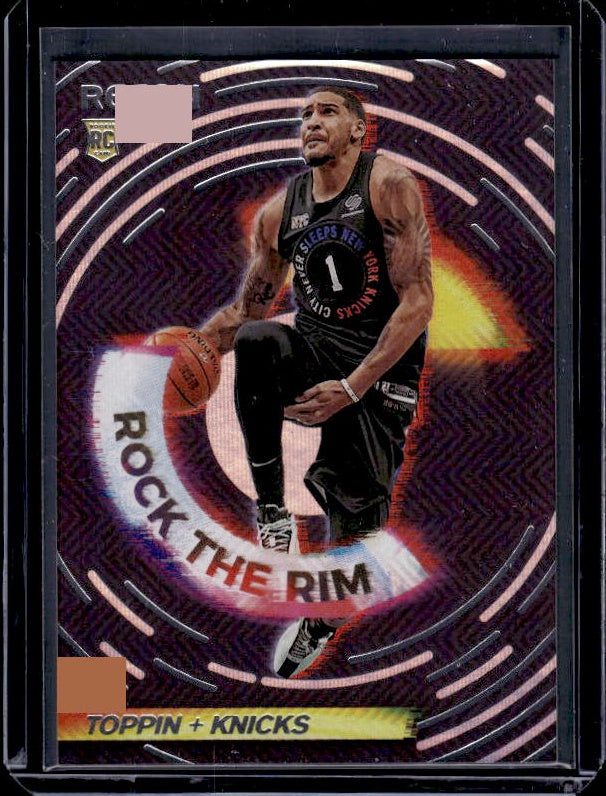 2020-21 Panini Recon #22 Obi Toppin Rock the Rim