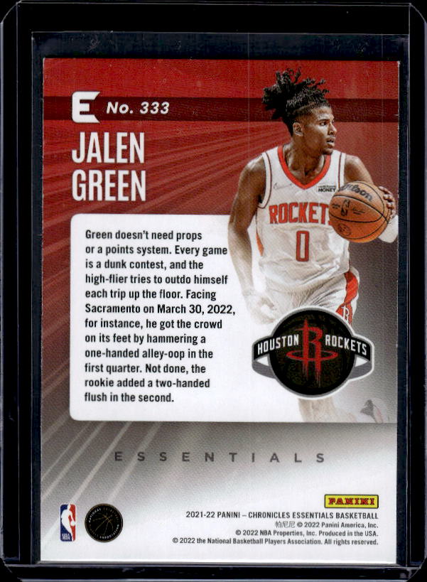 2021-22 Panini Chronicles #333 Jalen Green