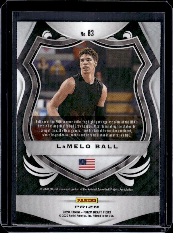 2020 Panini Prizm Draft Picks Collegiate #83 LaMelo Ball Silver