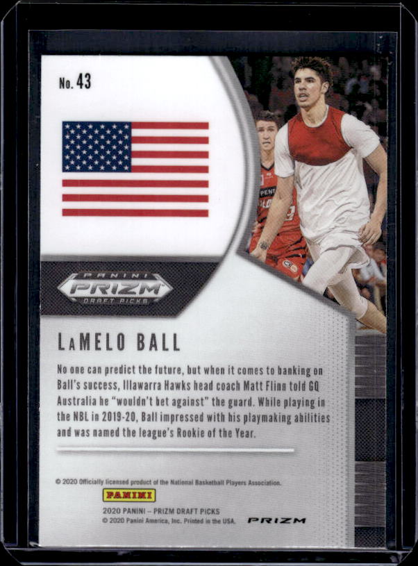 2020 Panini Prizm Draft Picks Collegiate #43 LaMelo Ball Silver