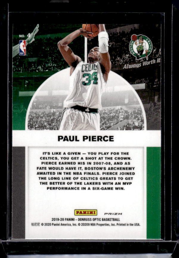 2019-20 Donruss Optic #4 Paul Pierce Winner Stays Holo