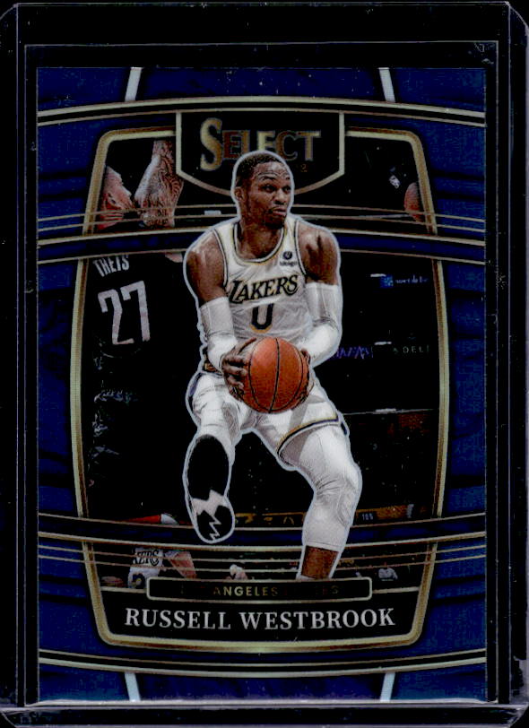2021-22 Panini Select #54 Russell Westbrook Blue Prizms