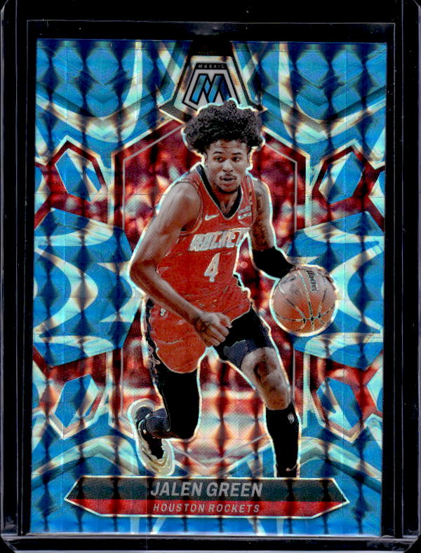 2023-24 Panini Mosaic #51 Jalen Green Reactive Blue