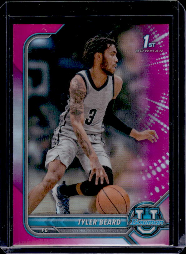 2021-22 Bowman University #19 Tyler Beard Pink