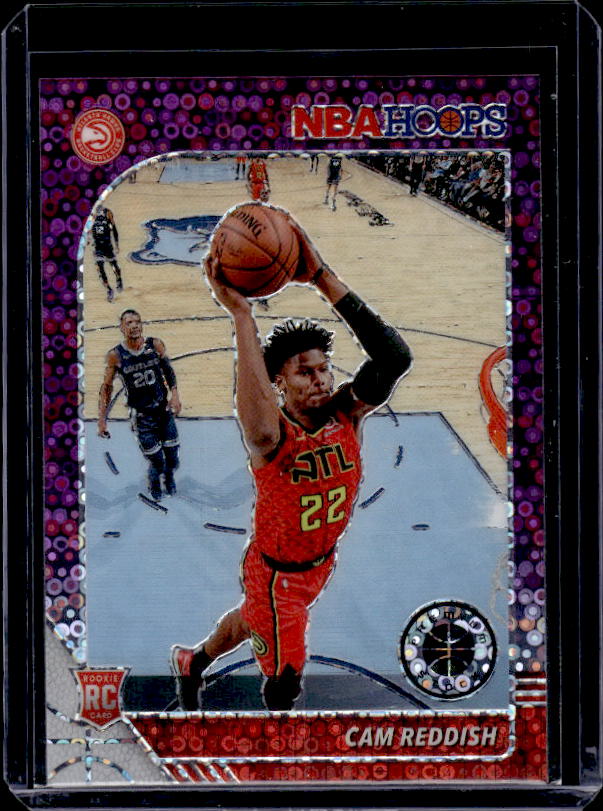 2019-20 Hoops Premium Stock #207 Cam Reddish Prizms Purple Disco