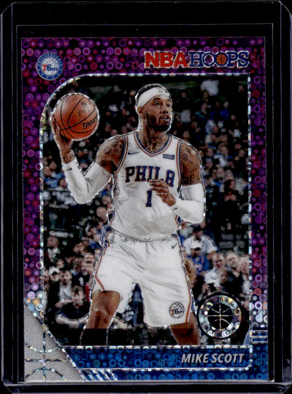 2019-20 Hoops Premium Stock #279 Mike Scott Prizms Purple Disco