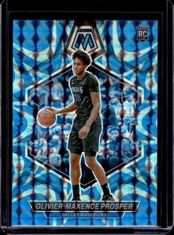 2023-24 Panini Mosaic #212 Olivier-Maxence Prosper Reactive Blue