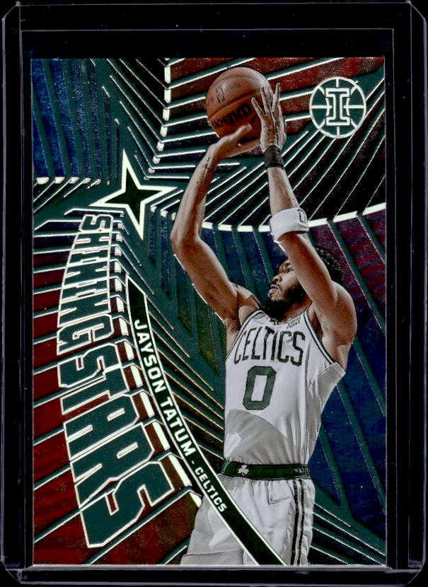 2021-22 Panini Illusions #10 Jayson Tatum Shining Stars Emerald