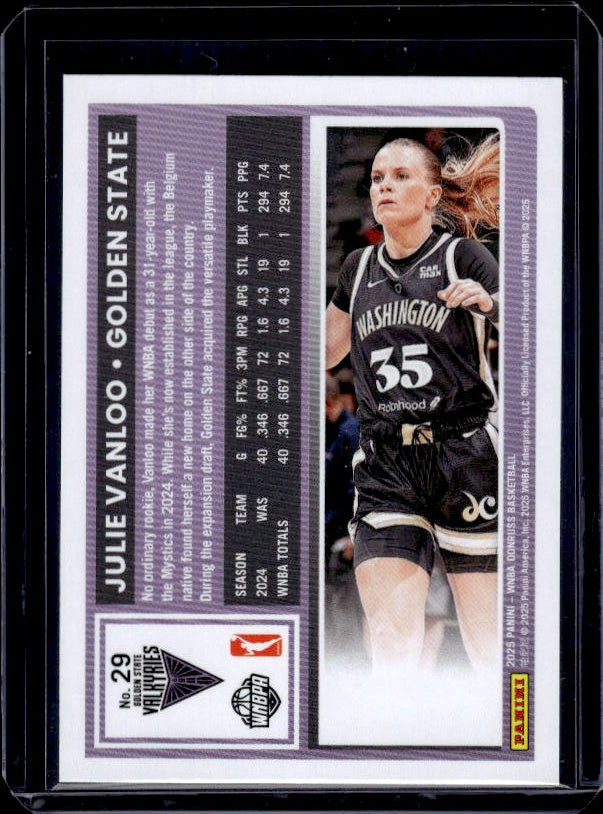 2025 Donruss WNBA #29 Julie Vanloo Holo