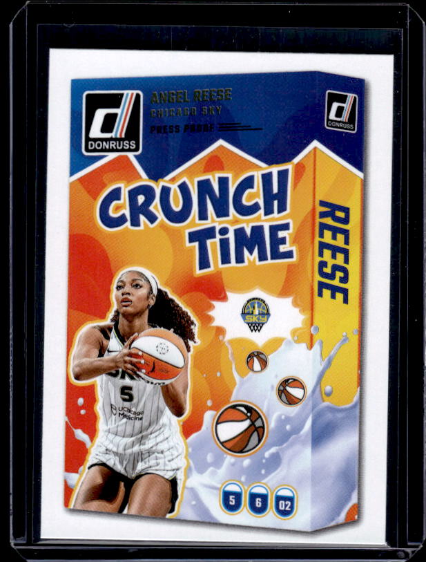 2025 Donruss WNBA #7 Angel Reese Crunch Time Press Proof
