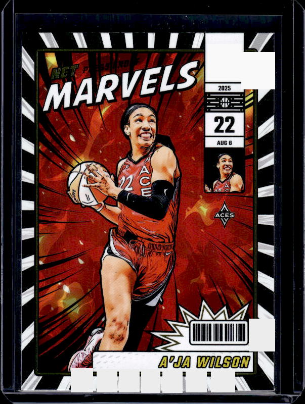 2025 Donruss WNBA #8 A'ja Wilson Net Marvels Press Proof