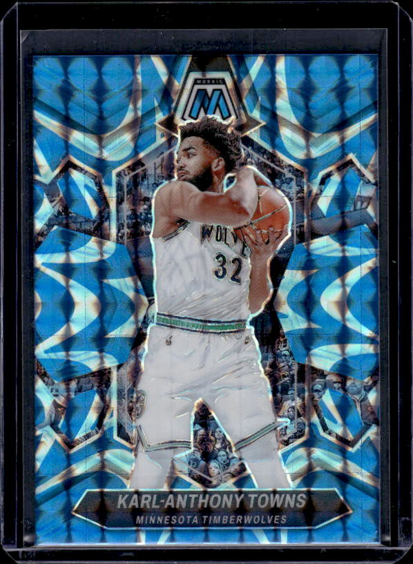 2023-24 Panini Mosaic #78 Karl-Anthony Towns Reactive Blue