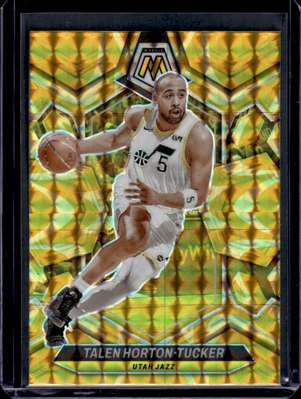 2023-24 Panini Mosaic #145 Talen Horton-Tucker Reactive Yellow