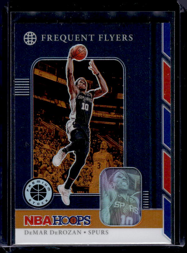 2019-20 Hoops Premium Stock #14 DeMar DeRozan Frequent Flyers Holo