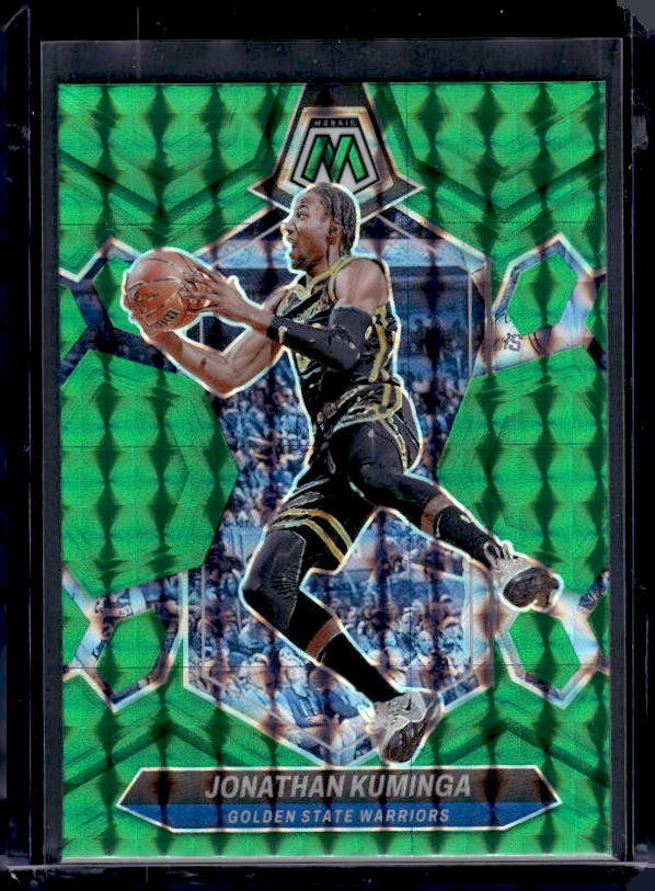 2021-22 Panini Mosaic #205 Jonathan Kuminga Green