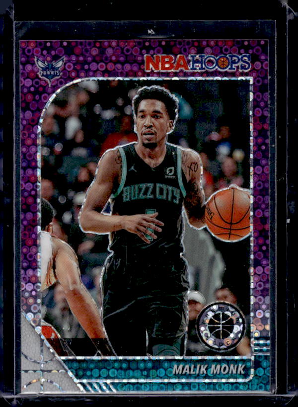 2019-20 Hoops Premium Stock #264 Malik Monk Prizms Purple Disco