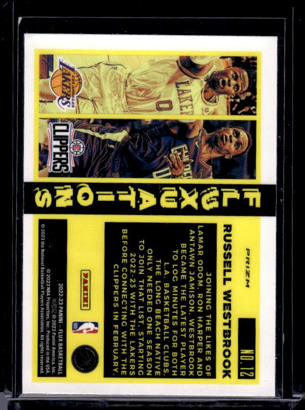 2022-23 Panini Flux #12 Russell Westbrook Fluxuations Silver