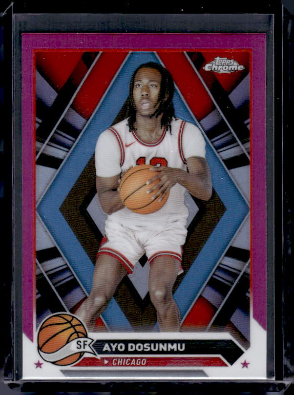 2023-24 Topps Chrome #156 Ayo Dosunmu Pink Refractors