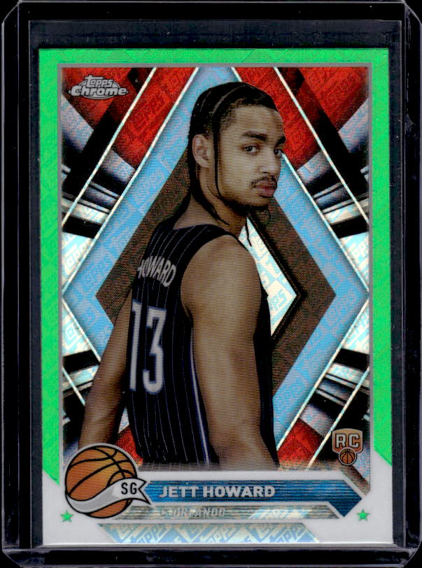 2023-24 Topps Chrome #6 Jett Howard Green Logo Refractors